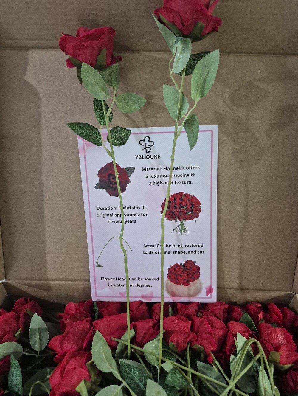 Red Artificial Roses - Picture 4 of 4